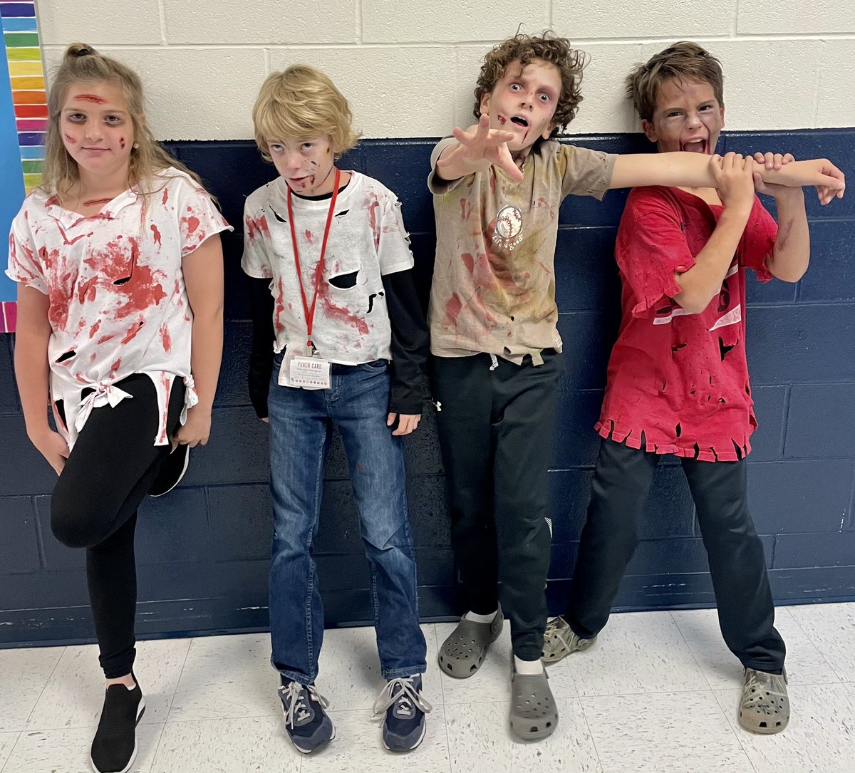 ectyson22's tweet image. Zombie Day for the WIN in @peppyhollyp and @swarren031205 fourth grade classroom. Enjoyed seeing the mixture of ELA and Math and students eager and engaged to answer their questions! These students will remember this day for sure! @jss_small