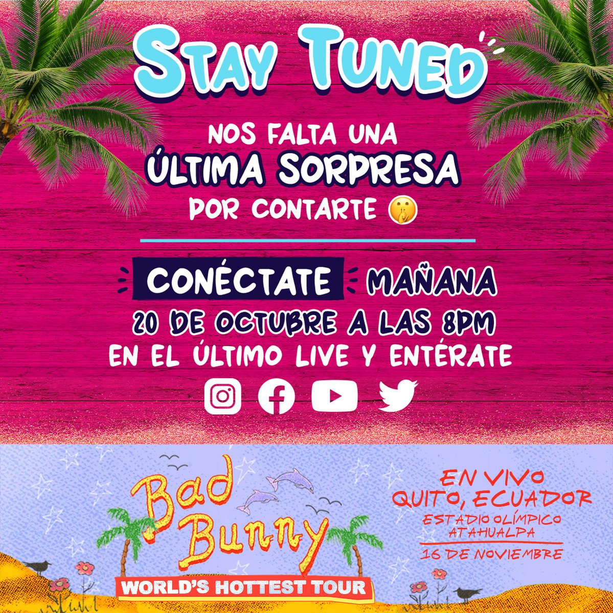 BancoGuayaquil's tweet photo. Nos vamos todos pal VIP 🤩 ¡Estamos a un solo día de conocer al Gran Ganador!. Conéctate mañana jueves 20 de octubre a las 8pm para descubrir quién se irá a El VIP con sus 25 amigos..#PrimeroElVIP https://t.co/oLfNy5B1iS