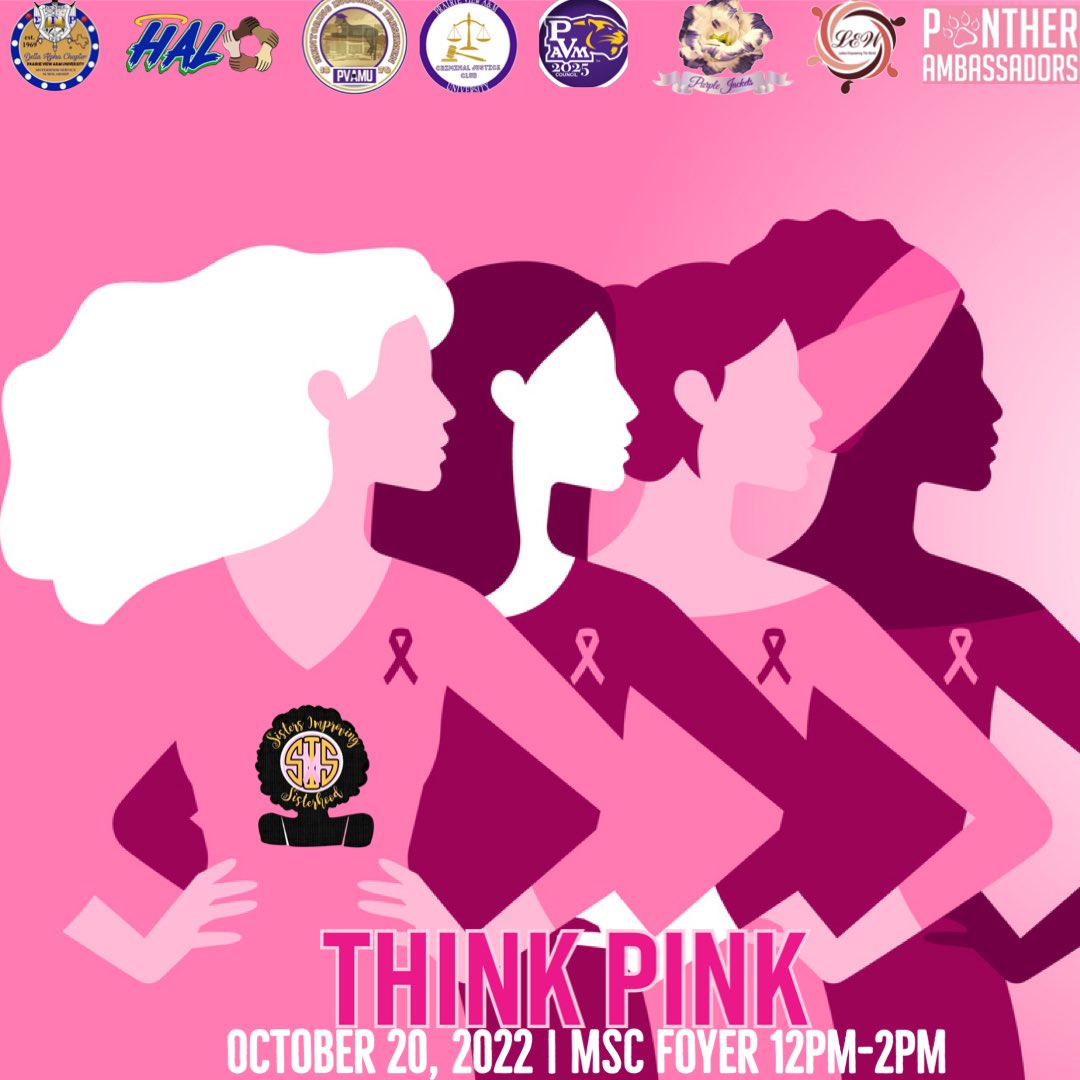 It’s all about the way you think💭 , and we’re challenging you to #Thinkpink💗. Join us at the MSC this Thursday and learn the lifestyle of someone who has to Think pink everyday 🎗️💞