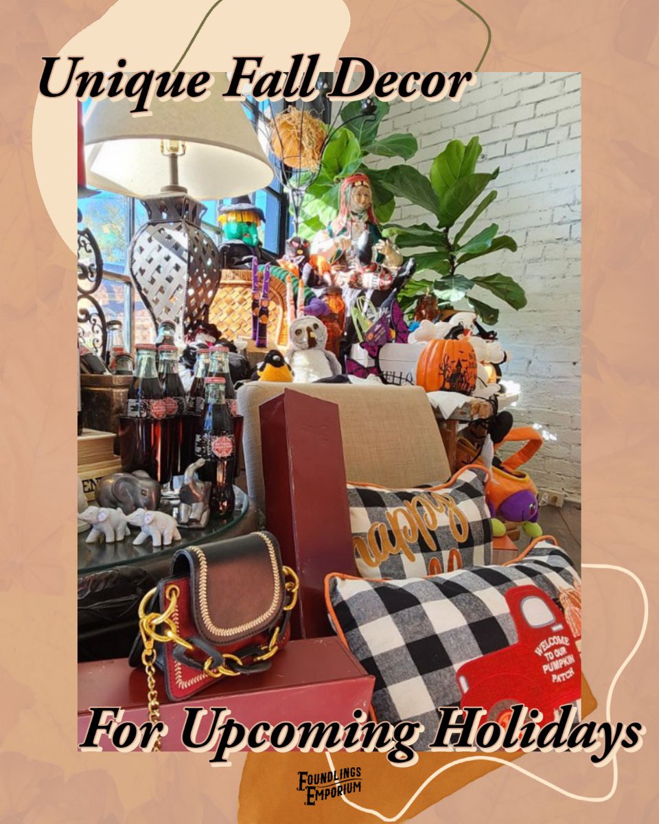 FoundlingsEmp's tweet photo. From Halloween and Autumn decor, to date night handbags, to Kantha quilts for campfires, we have so many unique items to choose from. 

Friday and Saturday 10 am - 6 pm
Sunday 12pm - 6 pm

#Alabama #UniqueGifts #ShopSmall #IndianSpringsVillage #ChelseaAL #InvernessAL #GreystoneAL https://t.co/SsUYni3t1S