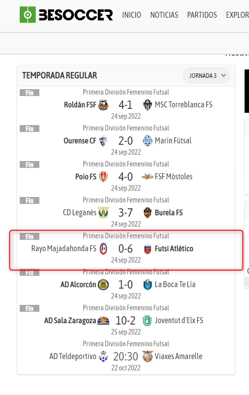 futsal_data's tweet photo. 𝗘𝗿𝗿𝗼𝗿 𝗲𝗻 𝗹𝗼𝘀 𝗱𝗮𝘁𝗼𝘀

En la publicación de ayer hay un error ya que el partido que enfrentó a @RMajadahondaFS - @futsi_atletico terminó en 1-13, no 0-6.

El resultado que muestra @FutSalRFEF  y @besoccer_com es erróneo, ¿podríais corregirlo?.

Muchas gracias. https://t.co/HTjcgwPgvA