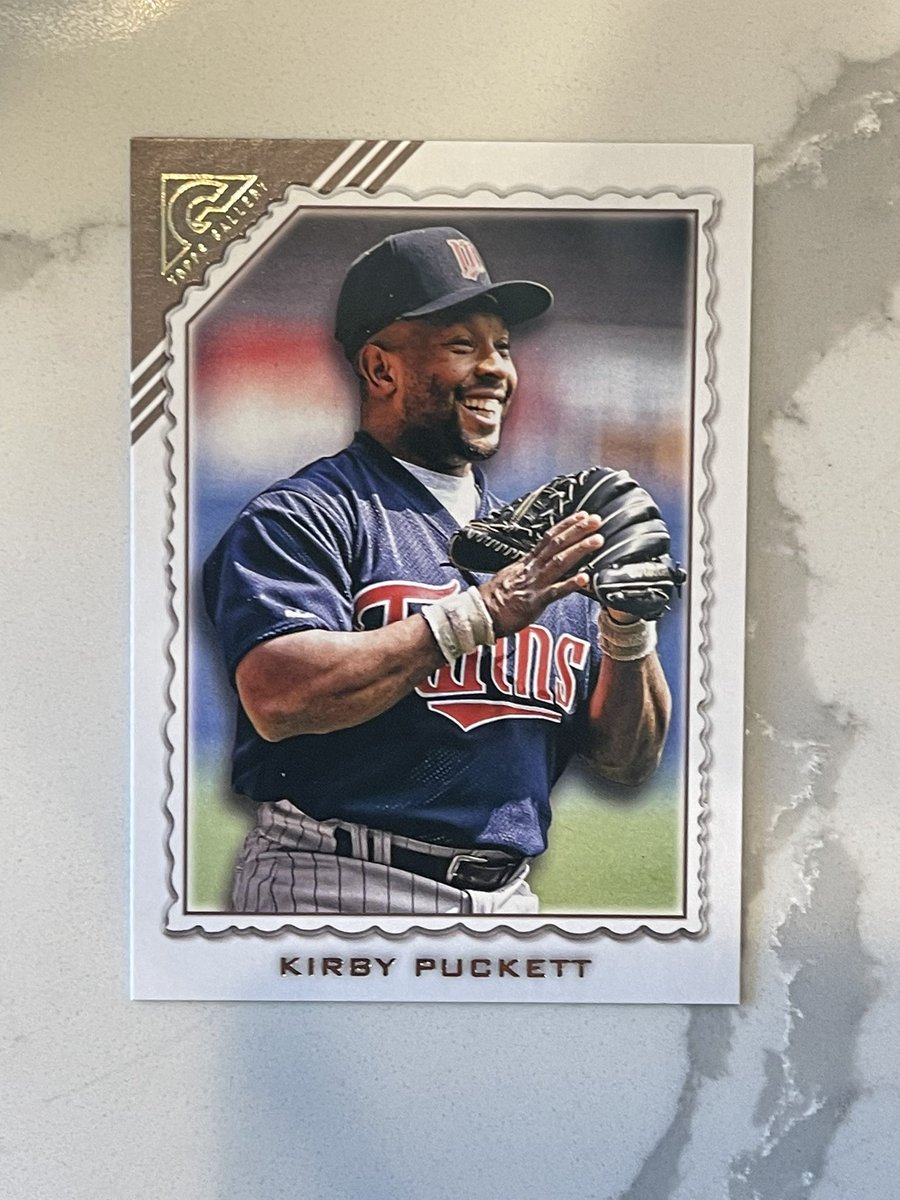 #MNTwins legend Kirby Puckett has cool cards in 2022 <a href="/Topps/">Topps</a> Gallery.

RT for a chance to win. Must be following to be eligible.