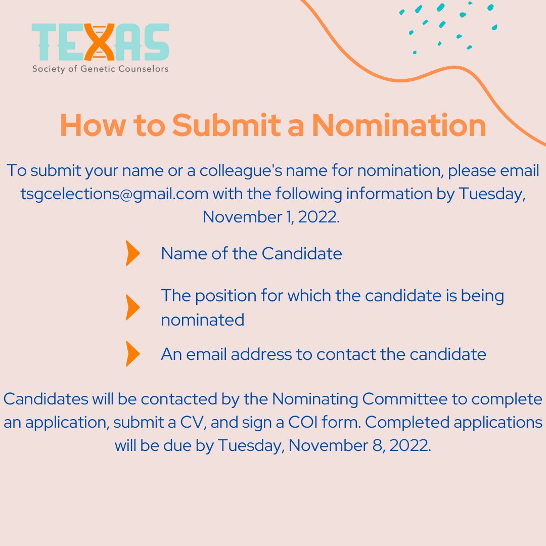 TexasGCs's tweet photo. Apply today to be a part of the TSGC Board of Directors! 

#GeneChat #leadership https://t.co/aA5VNPgR7Q
