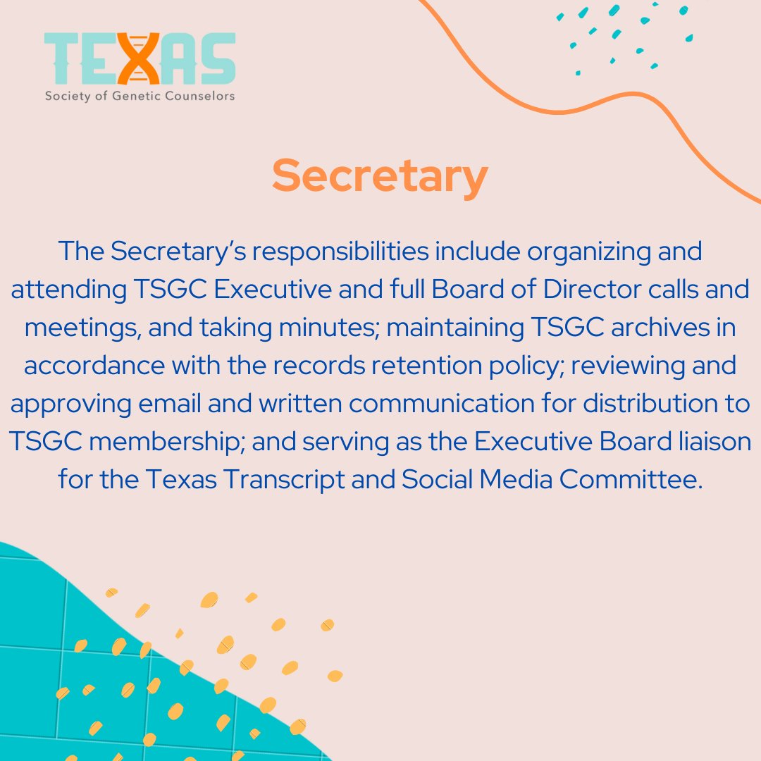 TexasGCs's tweet photo. Apply today to be a part of the TSGC Board of Directors! 

#GeneChat #leadership https://t.co/aA5VNPgR7Q