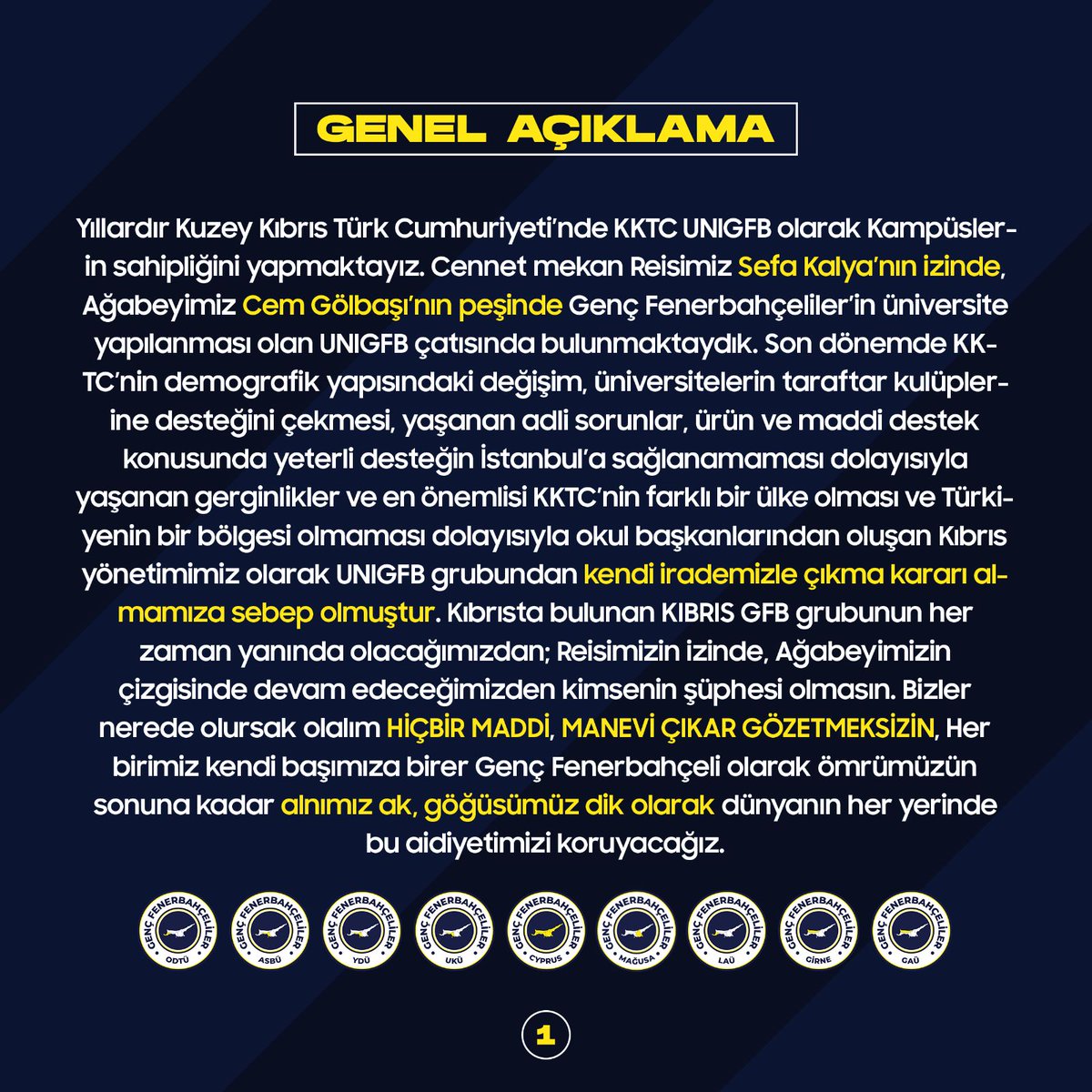 GFBODTU's tweet photo. GENEL AÇIKLAMA! https://t.co/V1pBP3NUQx