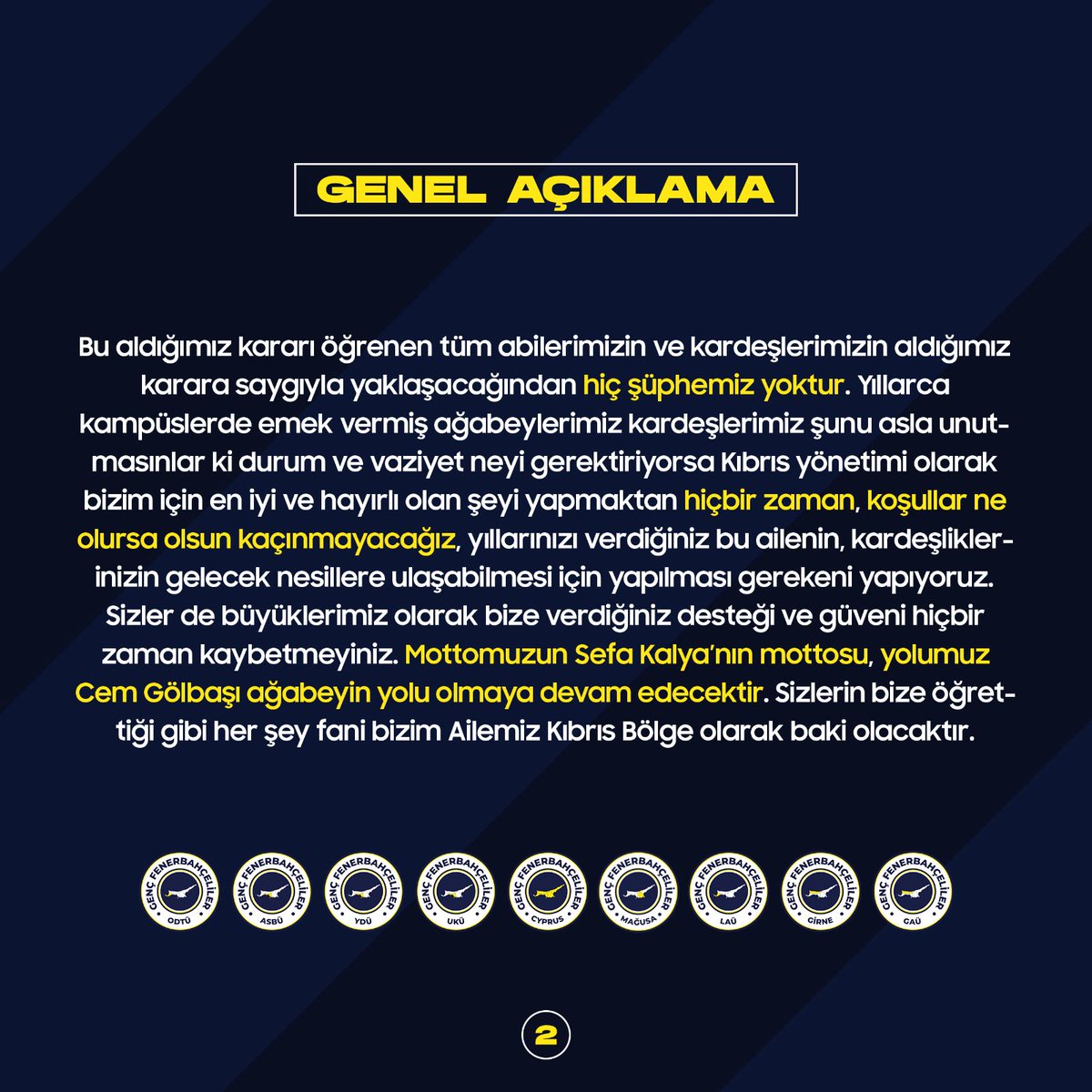 GFBODTU's tweet photo. GENEL AÇIKLAMA! https://t.co/V1pBP3NUQx