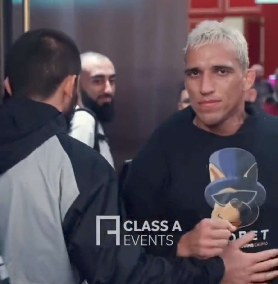 MacMallyMMA's tweet photo. It's like he knows something we dont. #UFC280 https://t.co/esrvzzppTZ