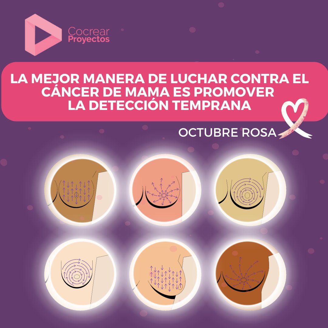 #OctubreRosa | El 19 de octubre de cada año se celebra el Día Mundial de la #LuchaContraElCáncerDeMama. Este día tiene como propósito que tanto mujeres🙋🏼‍♀️ como hombres🙋‍♂️ tomen conciencia de que esta enfermedad se puede detectar y prevenir a tiempo💜