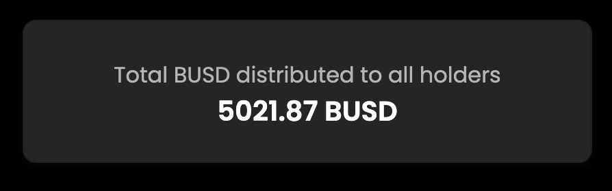 Over 5,000 BUSD rewards have been steadily distrubuted to all #ArtemisX holders since V2 launched!

#artemis #BSCGemAlert #BSCGem #bscdaily #binance #busd