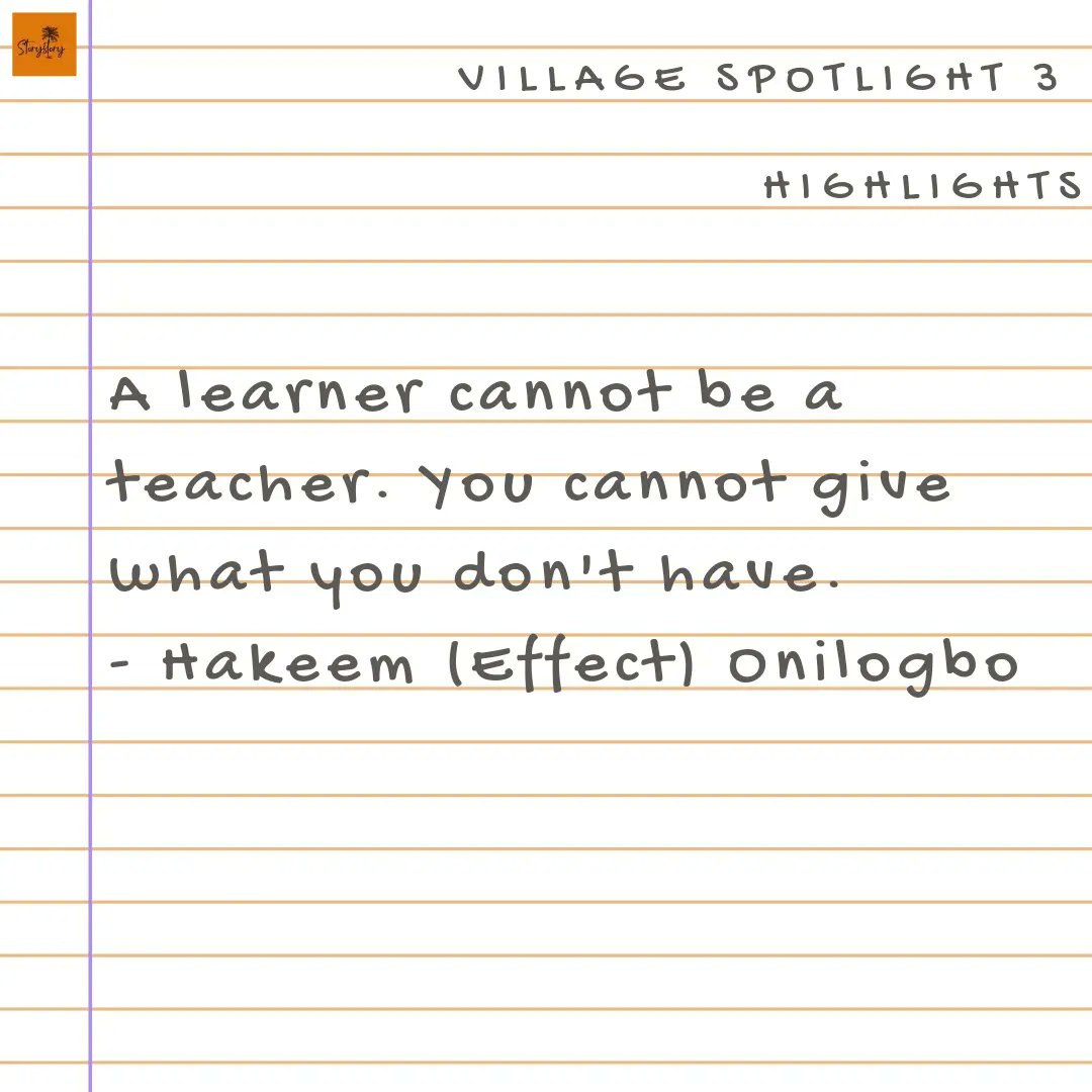 Storyvillagers's tweet photo. You can still catch the IG Live recording of our session with @hakeemeffect on our Instagram @storystoryvillage.
Thank you very much for an inspiring time out, Sir.
#storystoryvillage #villagespotlightsessions #Hakeemeffect #ittakesavillage https://t.co/zq4Q1Knq1Q