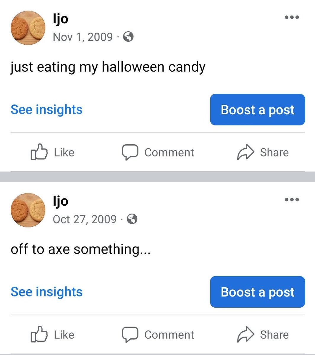 Ismiledbeck's tweet photo. She may have a "likable personality" &amp; "perfectly functioning brain", but did she ever run a fb account with her best friend for an imaginary snickerdoodle who was an axe murderer? https://t.co/6MO20KiwO3