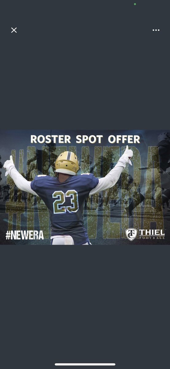 #AGTG Extremely Blessed to receive my very first offer from Thiel football ⁦<a href="/CoachJones55/">Darricle Jones</a>⁩