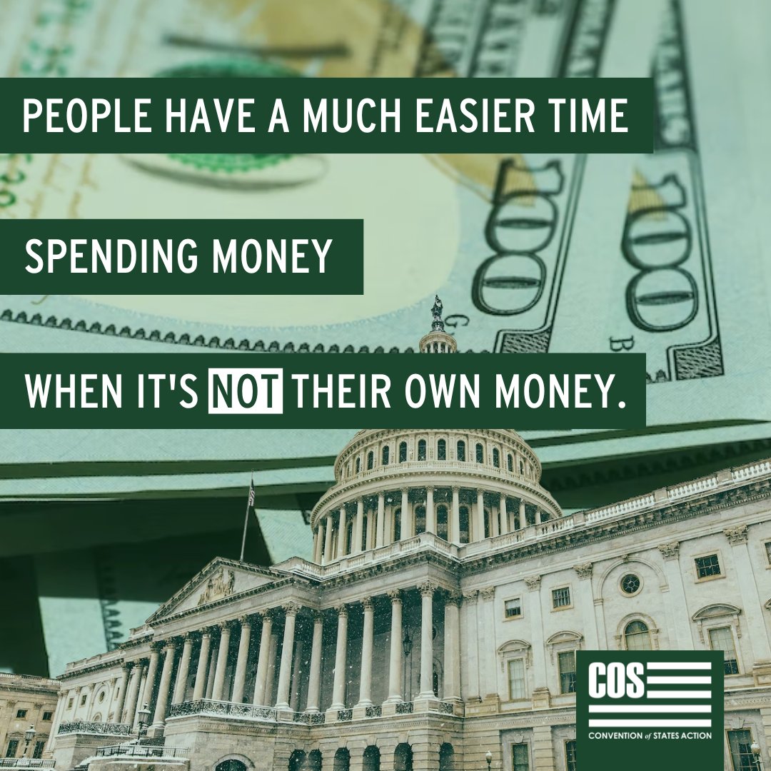 Ain't that the truth? 💰

#Congress #FiscalRestraints #ArticleV #ConventionOfStates