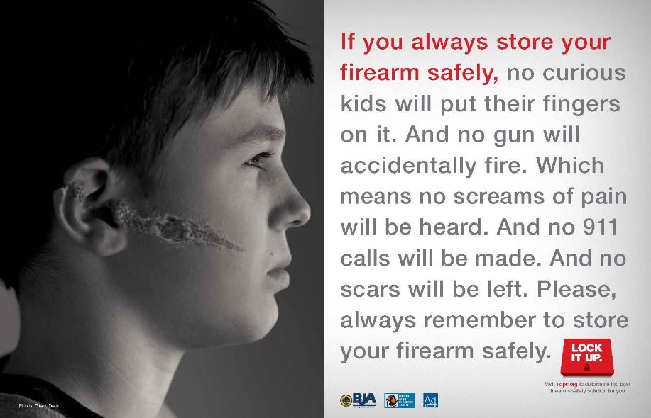 We know this image is jarring. But did you know firearms are the leading cause of death for children and teens? These horrific tragedies are preventable. 

Please practice #gunsafety and secure your firearms.