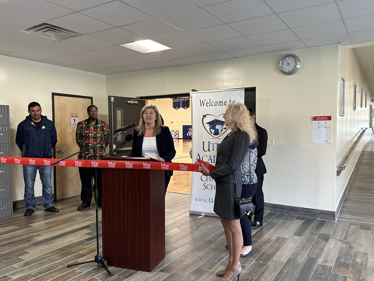 It's official! #UASCS High School joined by <a href="/UticaChamber/">GreaterUtica Chamber</a> had a ribbon cutting today for the newly renovated gym. The gym will help enrich #UASAtoms lives while keeping them active &amp;healthy. 

Visit our Facebook for more info &amp; pictures.

<a href="/CharterEmpire/">Empire Charter Consultants</a> <a href="/nycharterassoc/">New York Charter Schools Association</a> @dfrankny