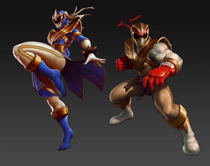 some work I did for Hasbro on the Power Rangers x Street Fighter Lightning Collection packaging 