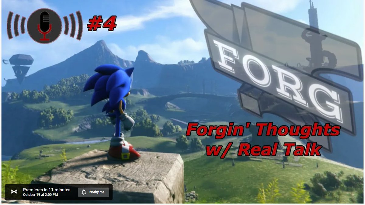 FORG_ENT's tweet photo. New video going live in less then 10 min. Come check us out! https://t.co/YDthsd9GW9

#podcast #SonicFrontiers #ContentCreator https://t.co/VT22ugqgiu