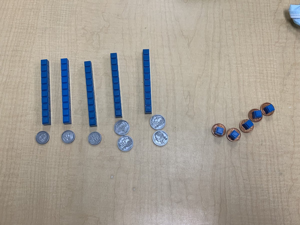 We had a great day today in 2nd grade connecting place value to counting money by tens and ones!