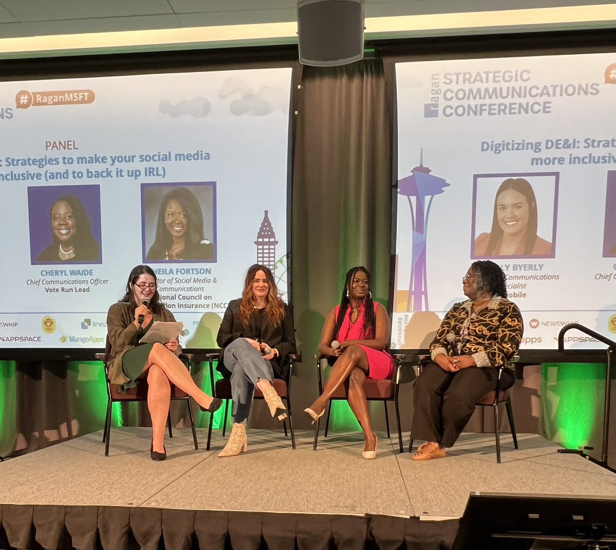 You’re doing your brand a disservice if you don’t put a DE&amp;I lense on your social media efforts. You could be missing an important audience. And doing good is doing good business. <a href="/SheilaFortson/">Sheila Fortson</a> Cheryl Waide @voterunlead Molly Byerly <a href="/TMobile/">T-Mobile</a> #RaganMSFT