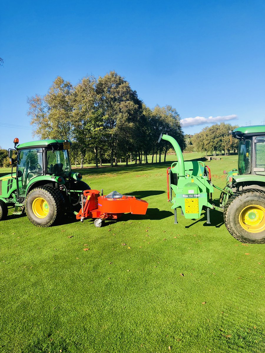 HarwoodGCGreens's tweet photo. Our new @WiedenmannUK blower and @GreenMechUK chipper have arrived thanks to @bencookbgm and @BalmersSales. A great investment by the management team as we work to improve the course⛳️ https://t.co/omRR5NQWwk