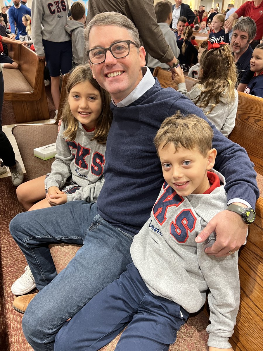 The best way to start our day – Dads Club Mass!