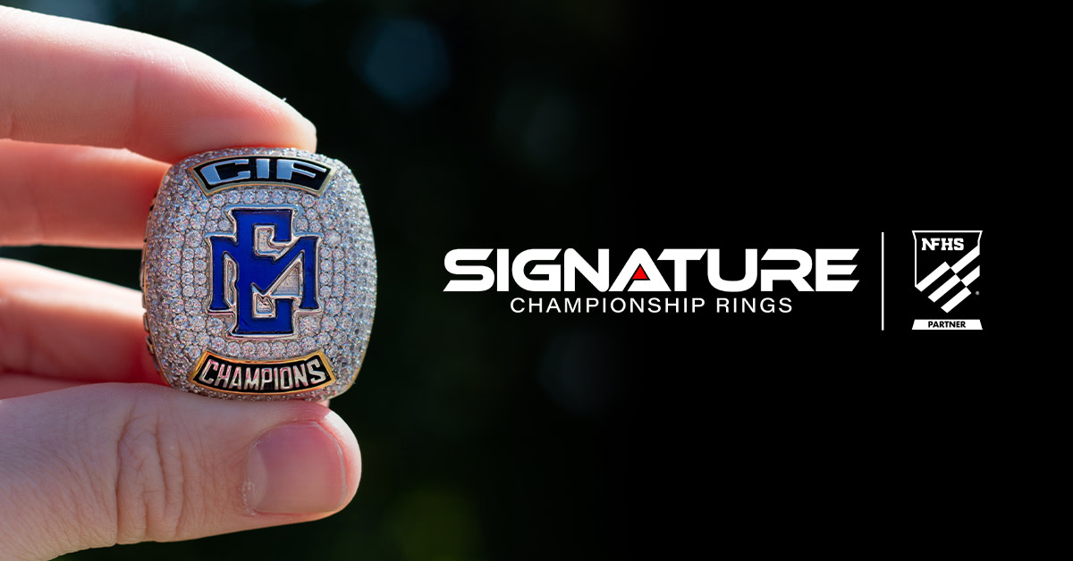 Every champion deserves to be celebrated. Unfortunately a team only gets one trophy. Acknowledge the contribution of every athlete with a personal 'trophy' from Signature Championship Rings. Your success set in stone. Signature Championship Rings is a proud partner of the NFHS.