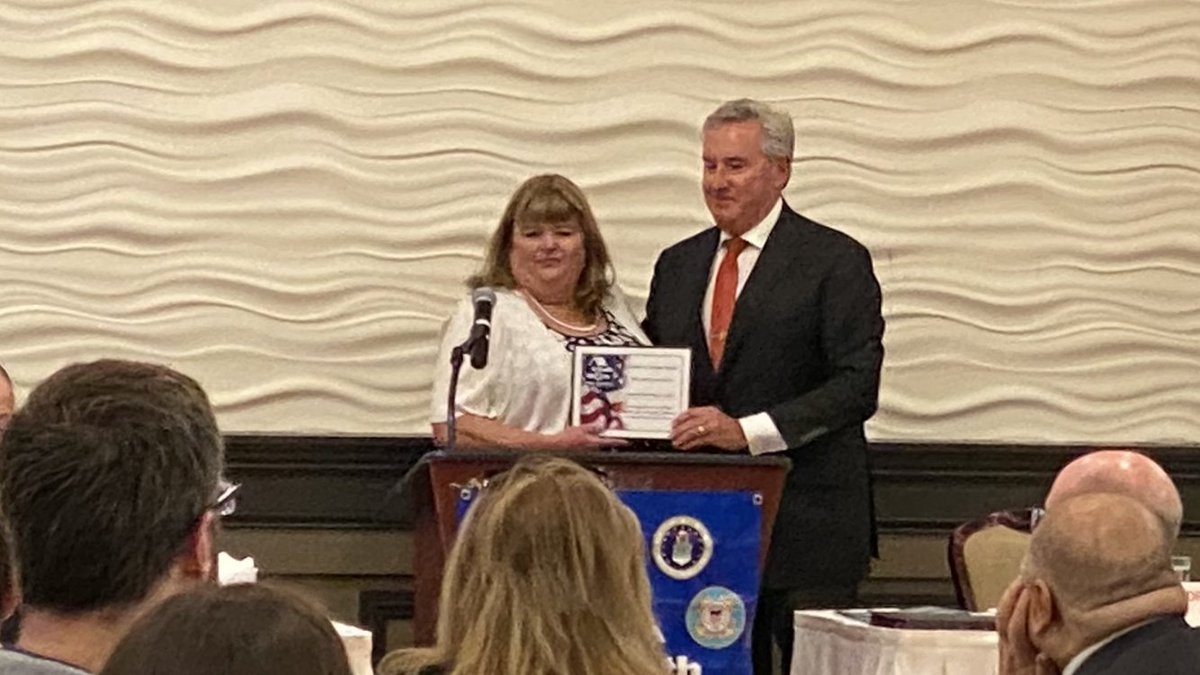SenJohnFKeenan's tweet photo. Congrats to my friend, doppelgänger, and legislative colleague @BruceJAyers for receiving @SouthShoreElder's Edythe B. Donkin Award for his service to the elder community. #MAPoli https://t.co/8dTPetJEVa