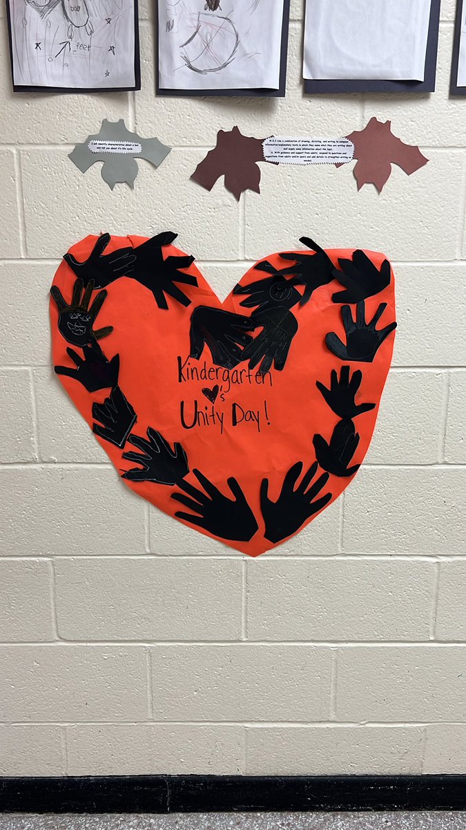 Kindergarten wishes everyone a happy Unity Day! We will stand up against bullying. Kindness matters today and everyday. <a href="/TweetsBellamy/">BellamyTweets</a> #nhcschat