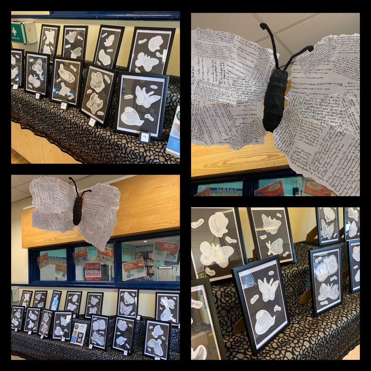 MissDLovesPE's tweet photo. I’m super impressed with how hard my class have worked on their butterfly project for tonight’s @LearnatCZ themed art exhibition. They’ve produced some superb final pieces. Well done Year 5! #MWCPArt #MWCPWrite #MWCPEnglish #MWCPCelebrate #WildlifeConnections #ChesterZoo https://t.co/D0LxFsvUHO