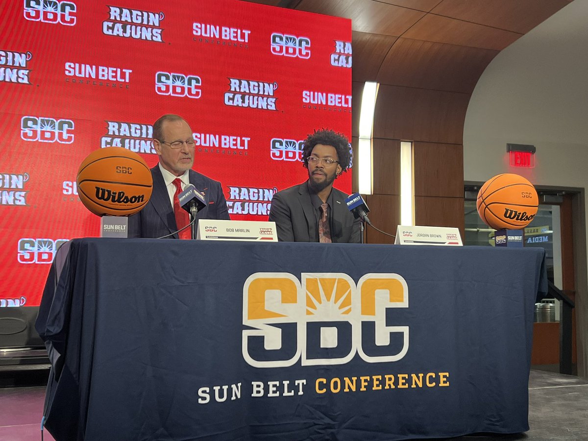 drjleger's tweet photo. Sun Belt Conference media days- ready for basketball!#SBC #GeauxCajuns https://t.co/kTPiV5ORf6
