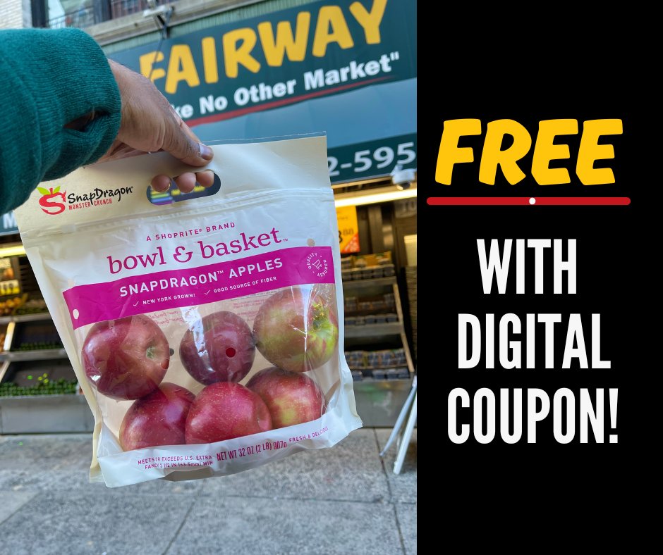 This Thursday 10/20 try Bowl & Basket Apples for FREE!! Delicious, fresh, and juicy... make sure you stop by and redeem yours. ❗ Don't forget to download the coupon to get yours: fairwaymarket.com/sm/planning/rs…