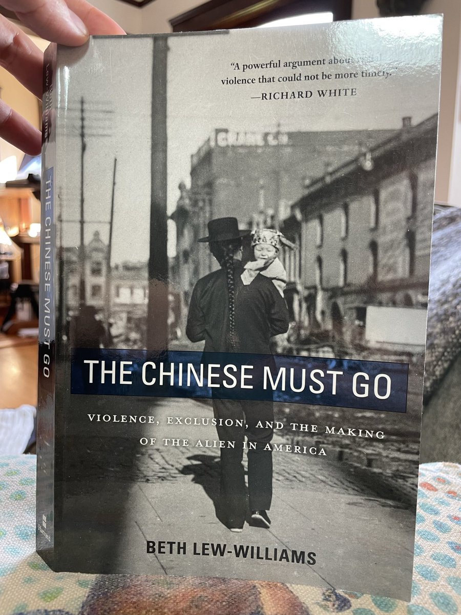 Reading @BethLewWilliams “The Chinese Must Go” for my grad seminar and I keep thinking how great it would teach for an undergrad class. Highly recommend for anyone doing the US survey, 19th c-US, California History, etc.