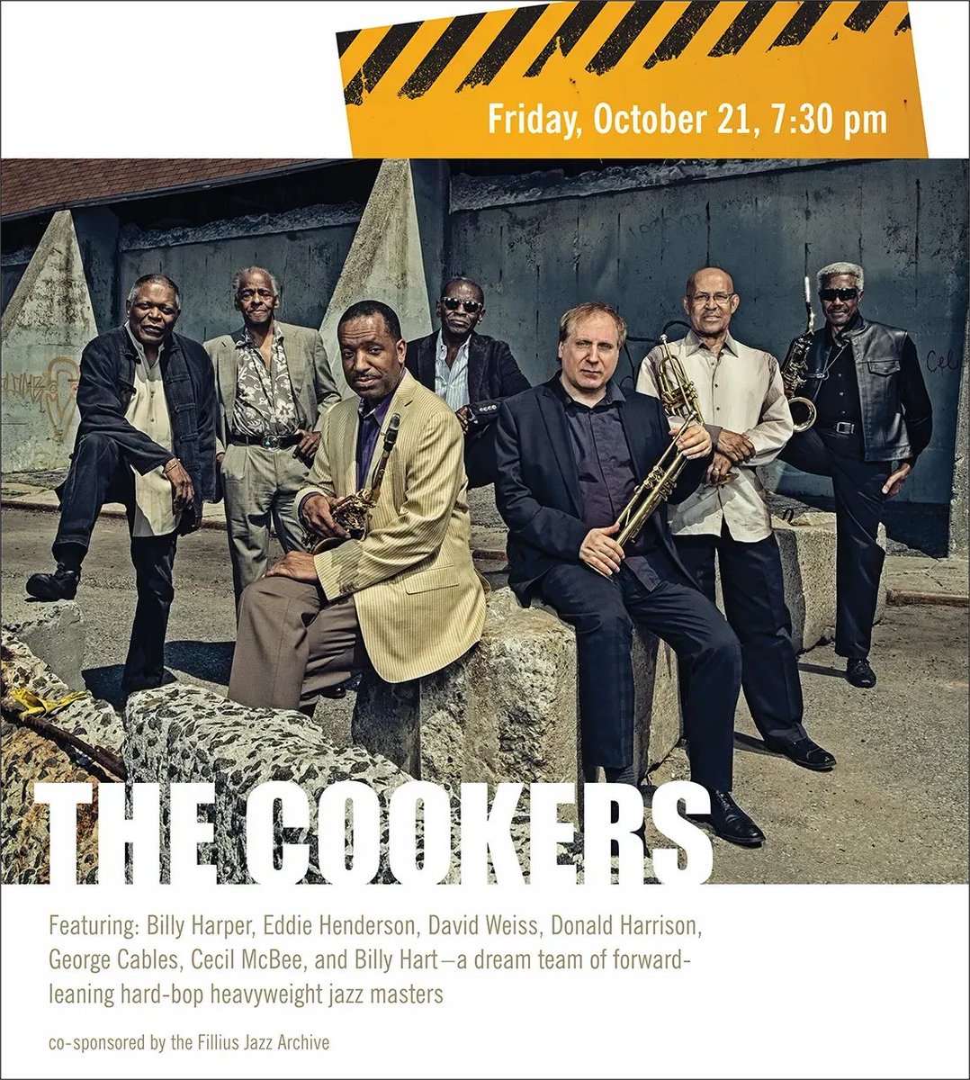 Enjoy the jazz musical stylings of The Cookers as they perform at Wellin Hall on Friday night. Open to the public. bit.ly/3yNllnL 

#KnowThyself #ExpandYourPerspectives <a href="/CityofUtica/">The City of Utica, NY</a> <a href="/ClintonCCNY/">Clinton Chamber NY</a>