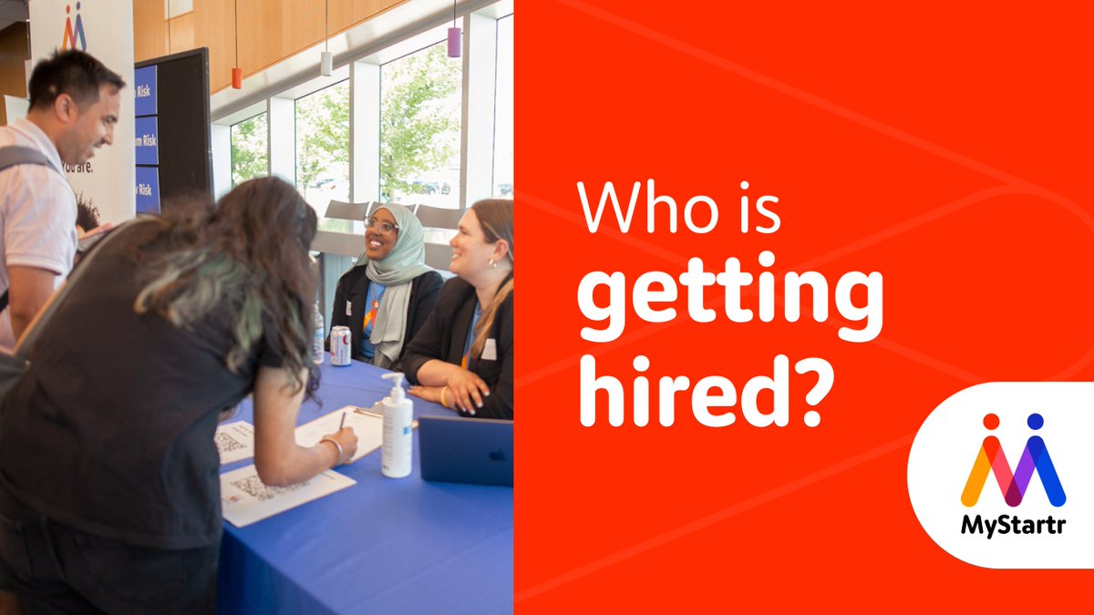 MyStartr_'s tweet photo. People like you! We’ve helped 20,000+ young people get hired across 25+of our top ranked employers. We’ll get you a guaranteed interview to set you on the right course to a great job 🏄. 

Get started at https://t.co/OLNHcGY8Cl

#StartYourFuture #FindJobs https://t.co/2jalCPBLKc