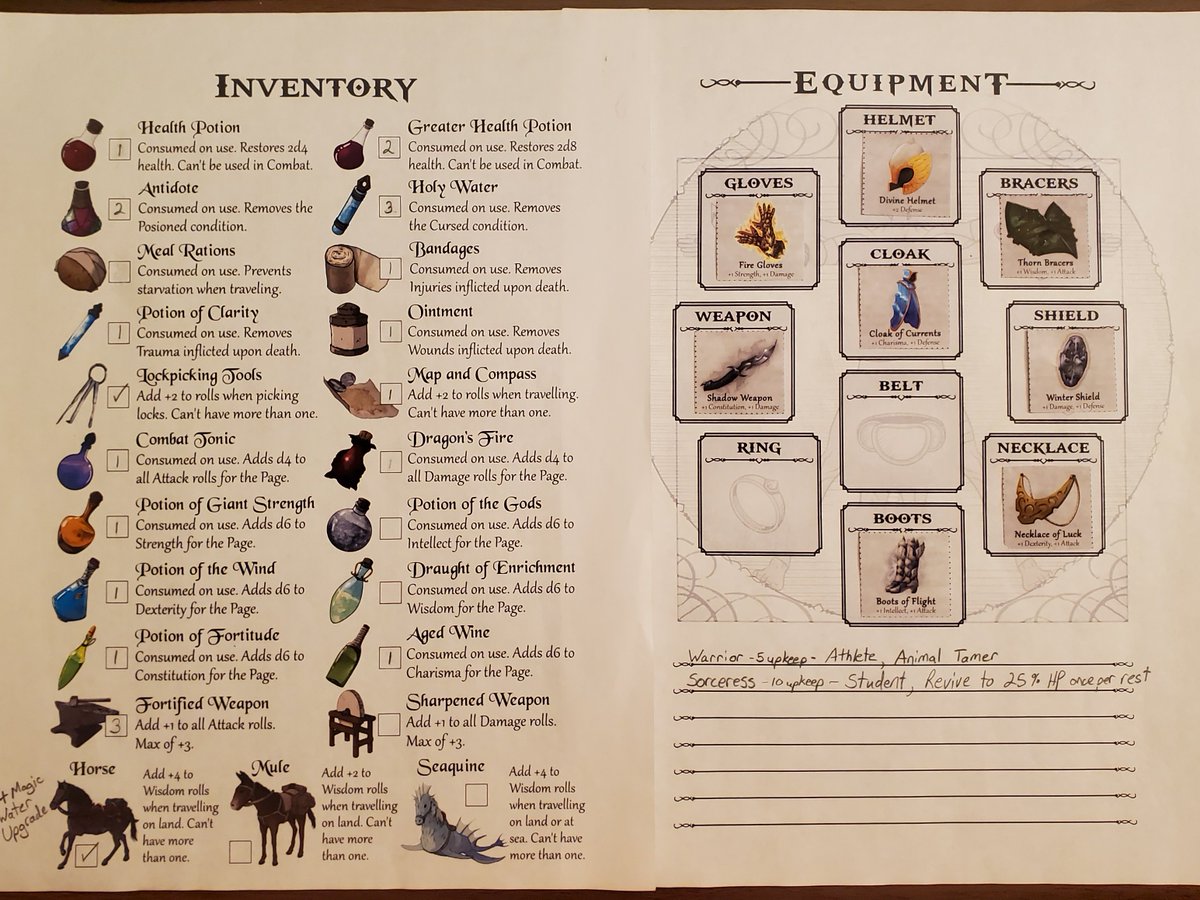 midashand's tweet photo. "Back out into the wilds... aaaaand the food is gone again. I really hope there is a proper supply store on the other side of that portal this time..." [15]

#ttrpg #QuestCalendar @SundialGamesLLC https://t.co/MKQ0xC4vT8