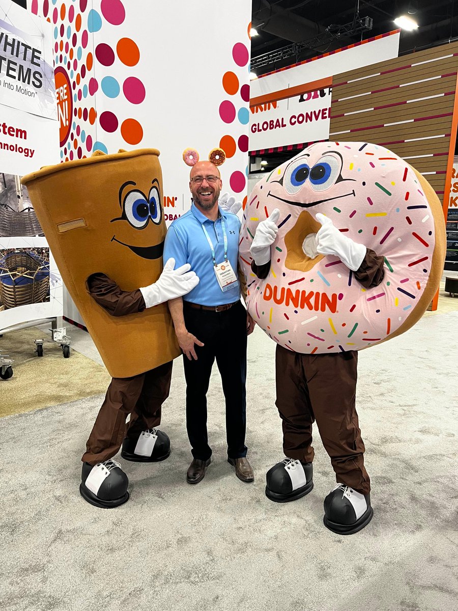Not many better combos than coffee and a donut #inspirebrands #donuts #Dunkin #dunkin2022globalconvention