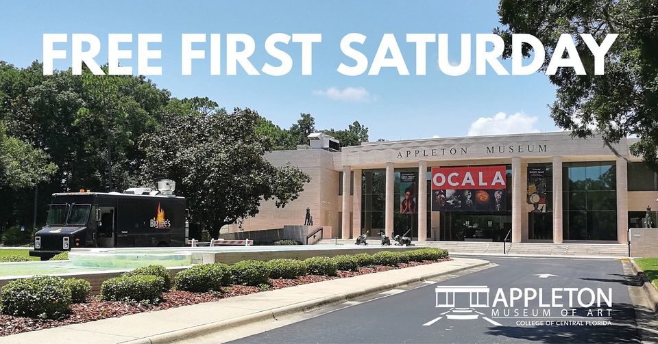 AppletonMuseum's tweet photo. Visit the Appleton on November 5 for Free First Saturday! Enjoy free admission all day!

At 11 a.m. and 2 p.m., see a screening of the Disney animated film "Coco."

Big Lee's BBQ food truck will be on-site from 11 a.m.-2 p.m.

#ocala #appletonmuseum https://t.co/EI3izj5L9Y