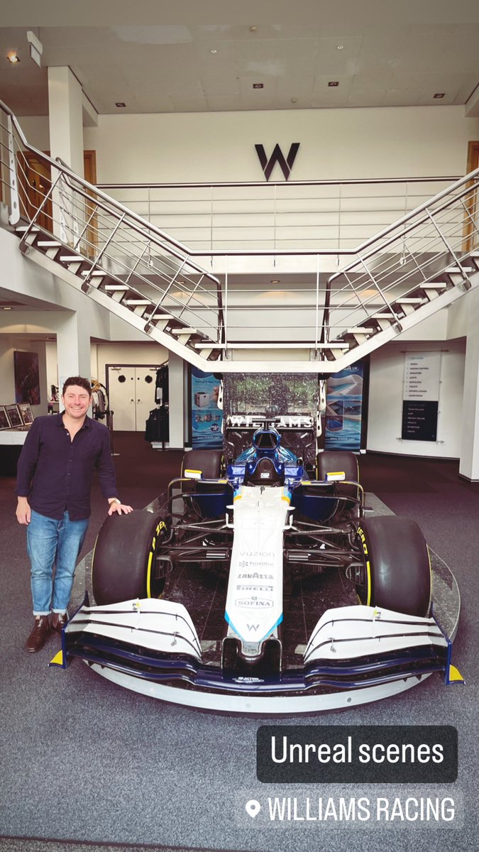 SheedsAnalysis's tweet photo. Lucky enough to spend the afternoon talking race day strategy, data and innovation processes, as well as building culture with good people at @williamsf1 https://t.co/uqD2pBvHgd