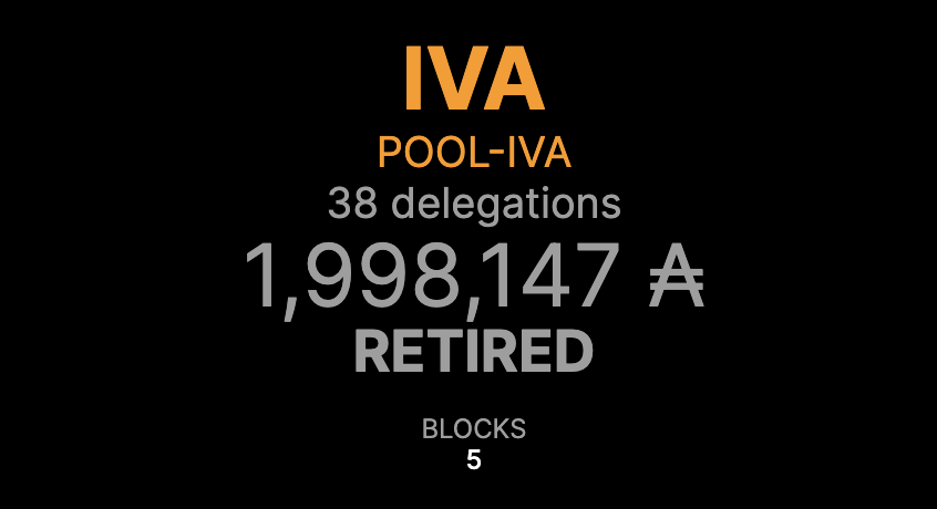 OystrPool's tweet photo. Over 35M ₳ is staked to retired Pools while small pools are struggling

Small pools would very much welcome some of this ADA

Please ReTweet, maybe 1 or 2 will be reminded to redelegate 

#Cardano #ADA https://t.co/nK5Owq0hh1