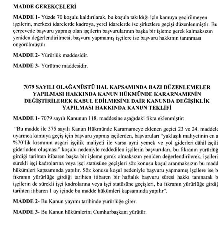 696 sayılı KHK kapsamı dışında bırakılan KİT’ler,HBYS çalışanları, Çağrı Hizmetleri Çalışanları,Personel gideri yüzde 70’in altında kalan hizmet alımlarında çalışanlar, yemekhane hizmetleri ve araçlı hizmet alımlarında çalışanları kadro bekliyor.
#TaseronİscisindeAyrımYapmayın