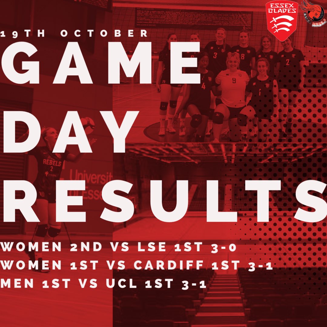 ALL WE DO IS WIN
-
An amazing result from all of our teams today. Just goes to show that hard work yields good results. 
-
Onto next week 💪🏼
-
#essex #backtheblades #essexsu #bearebel