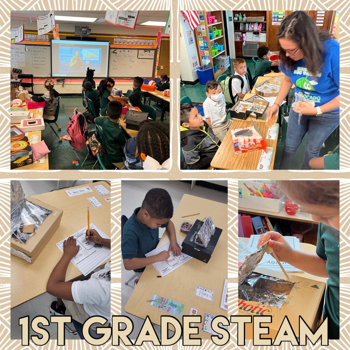 AvocadoAces's tweet photo. What’s S’more fun than 1st Grade STEAM Day? Nothing! #SolarOven #SmoreFun #ItTakesSTEAM #AvocadoAces @SuptDotres @MDCPS @MDCPSSouth @STEAMDesignated @MDCPSSTEAM https://t.co/MbpY7uhEIJ