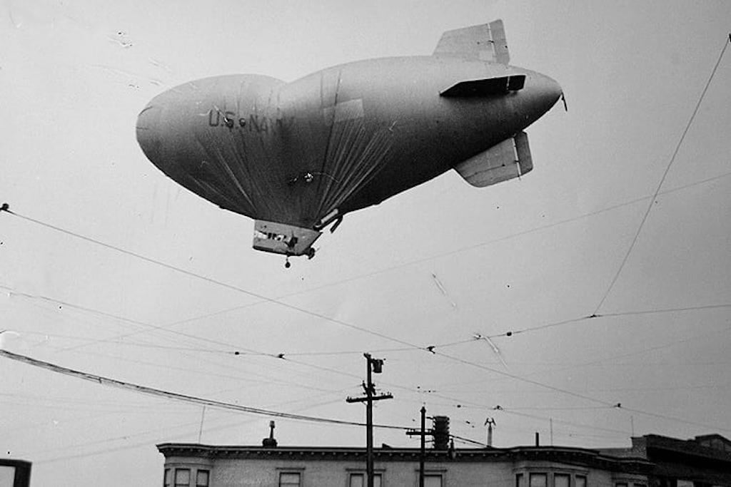 AirSign's tweet image. Has anyone ever heard of this ghost blimp? In World War II, this blimp was used by the US Navy for surveillance and the crew mysteriously went missing mid-flight before the airship deflated and crashed into a golf course outside of San Fransisco. 🛩️👻

wearethemighty.com/mighty-history…