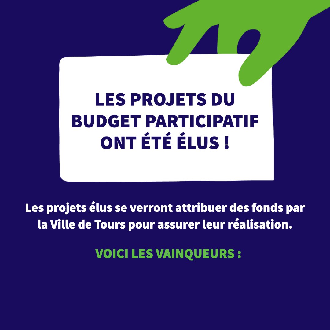 villedetours's tweet photo. 🏆 Et voici les lauréats du budget participatif 2022 ⤵️ https://t.co/o4QtEBX0ng