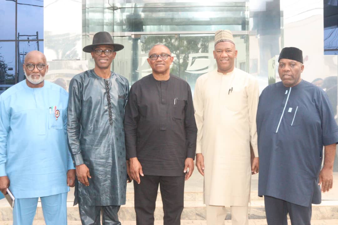 My running mate, Dr Datti Baba-Ahmed and I just concluded a strategy session with LP leaders and members of our Campaign Directorate. -PO