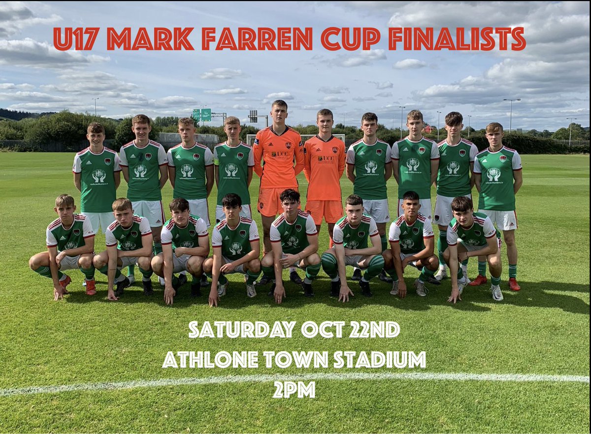 CorkCityFCAcad's tweet photo. All roads lead to Athlone 🚌

3️⃣ days to go ⏳

The 2022 Under 17 Mark Farren Cup Final versus @AthloneTownAFC takes place this Saturday, October 22nd in Athlone ! 😃

Come on City 💪🏼

#CCFCAcademy |  @CorkCUs https://t.co/PMpMRCk9Wr