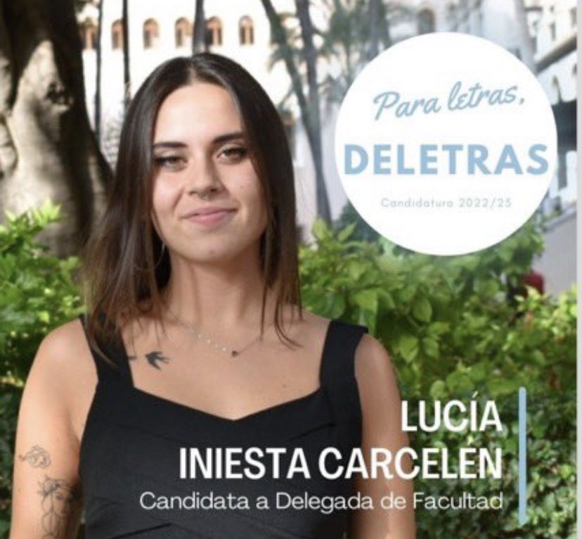en esta cuenta se apoya a Lucía Iniesta como delegada