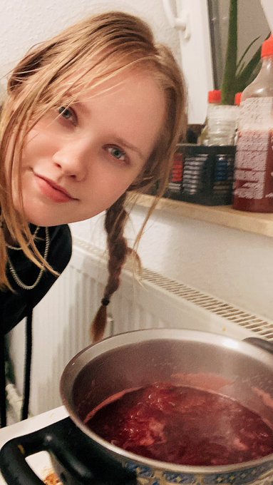 Cooking down raspberry&rsquo;s for a mochito 🥰 I tend to do things at night time, but I&rsquo;m also a person that