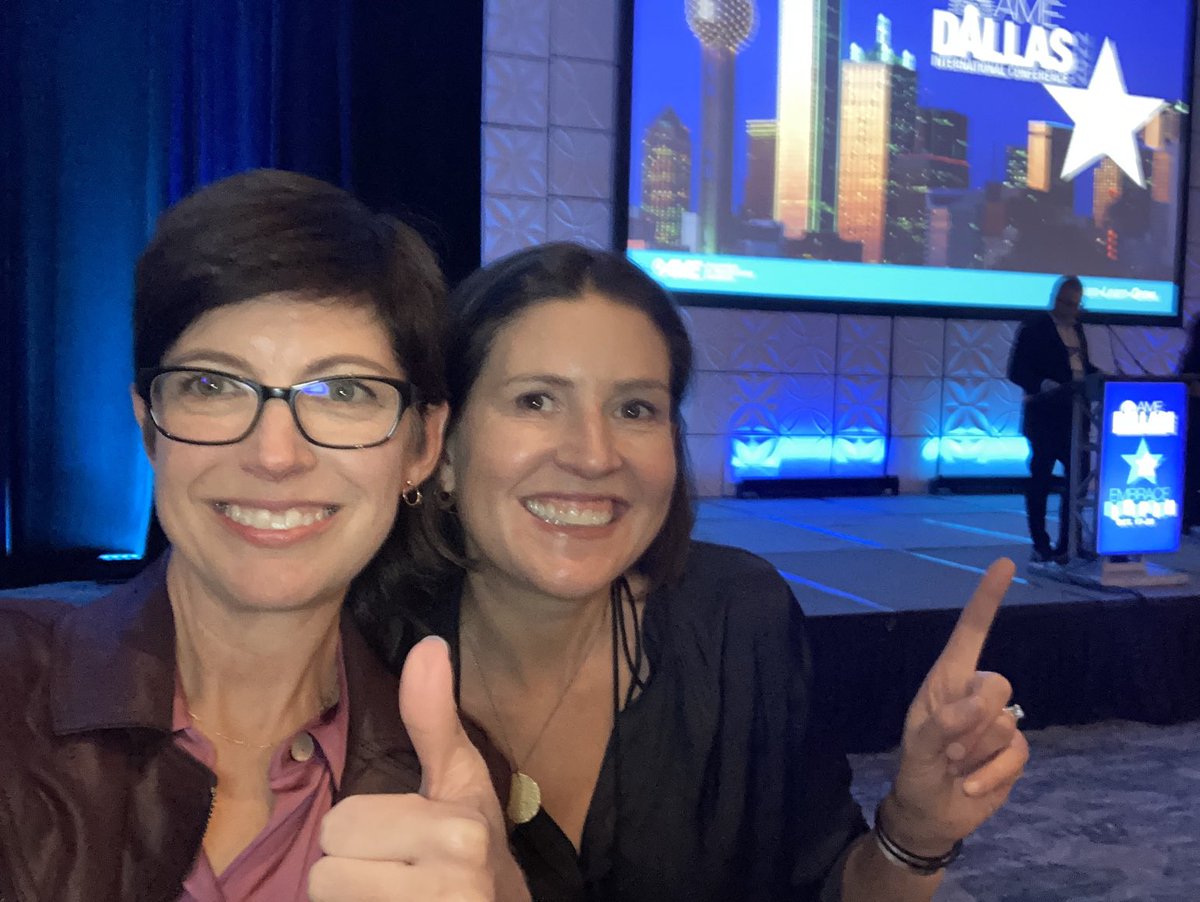 Love hanging with #lean leading lady and author ⁦<a href="/kbjanderson/">Katie Anderson</a>⁩ at #AME2022 #AMEDallas !