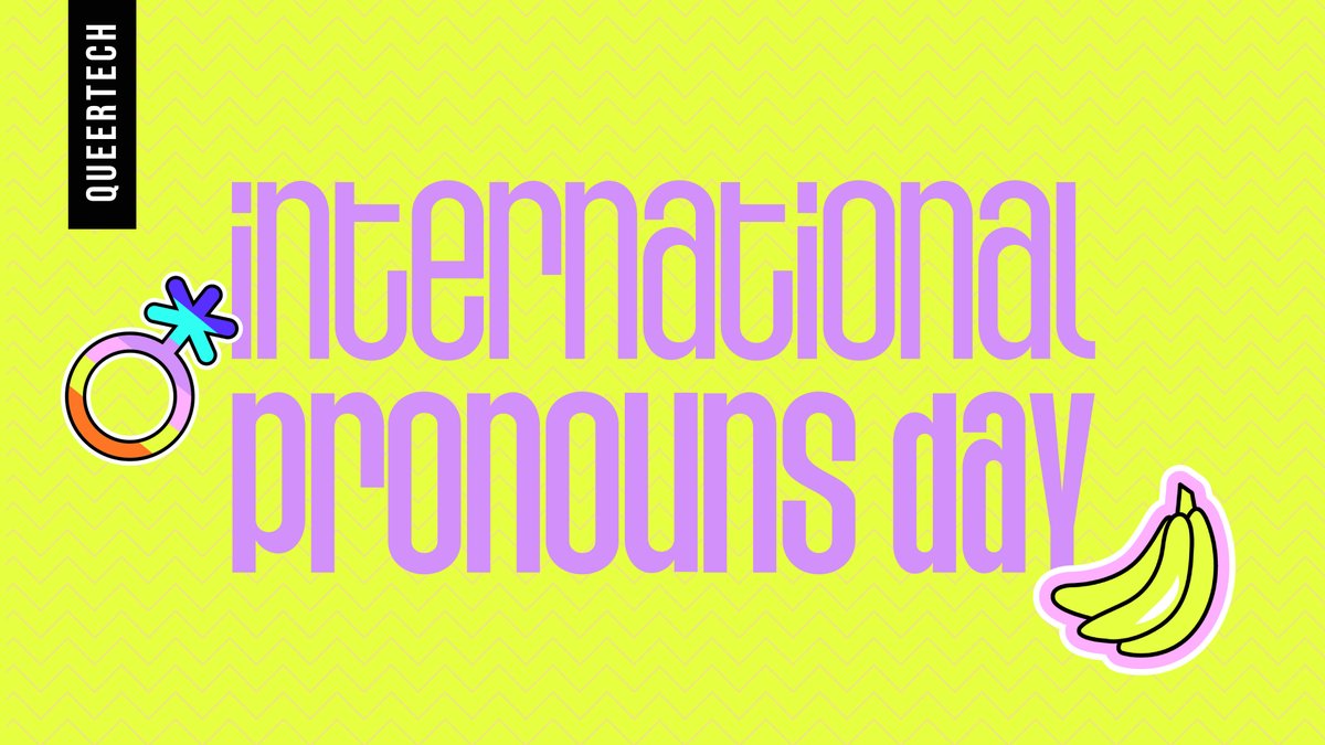 #InternationalPronounsDay seeks to make respecting, sharing, and educating about personal pronouns commonplace.

La Journée internationale des pronoms vise à banaliser le respect, le partage et l'éducation en matière de pronoms personnels.

Learn more at pronounsday.org